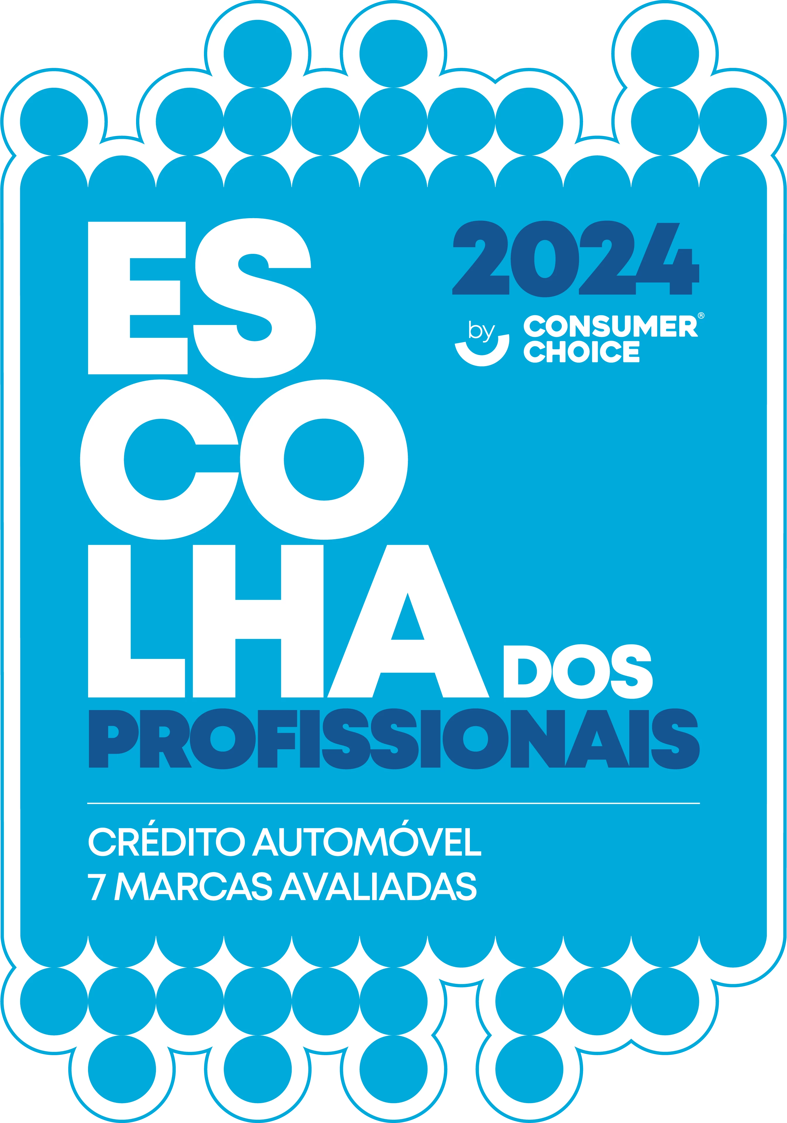 Prémio atribuído em 2024, na categoria Financiamento Automóvel, pela Consumer Choice